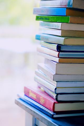 stack of books