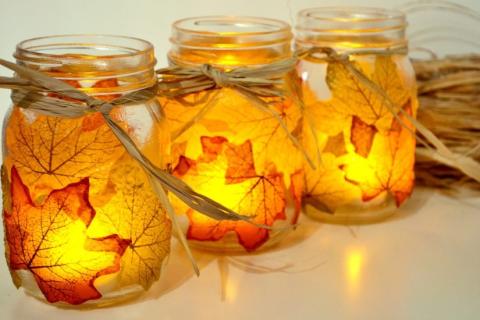 Autumn Leaf Luminary