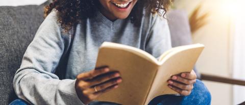 Young woman reading