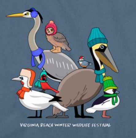 WWF VB city t-shirt design (birds with hats)