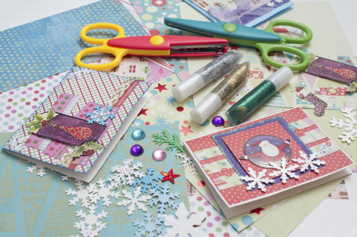 Holiday Card Crafting Station