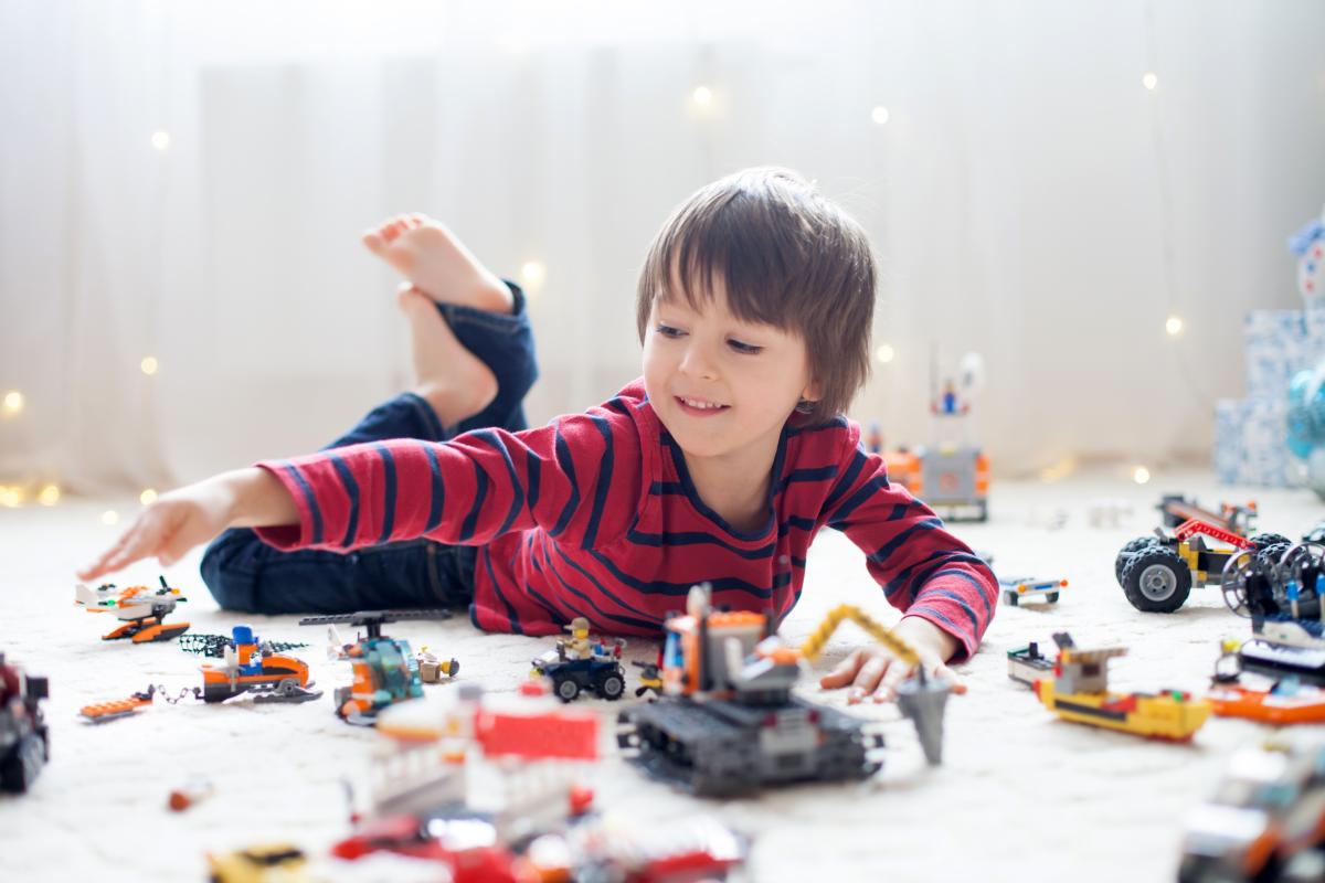 boy playing toys