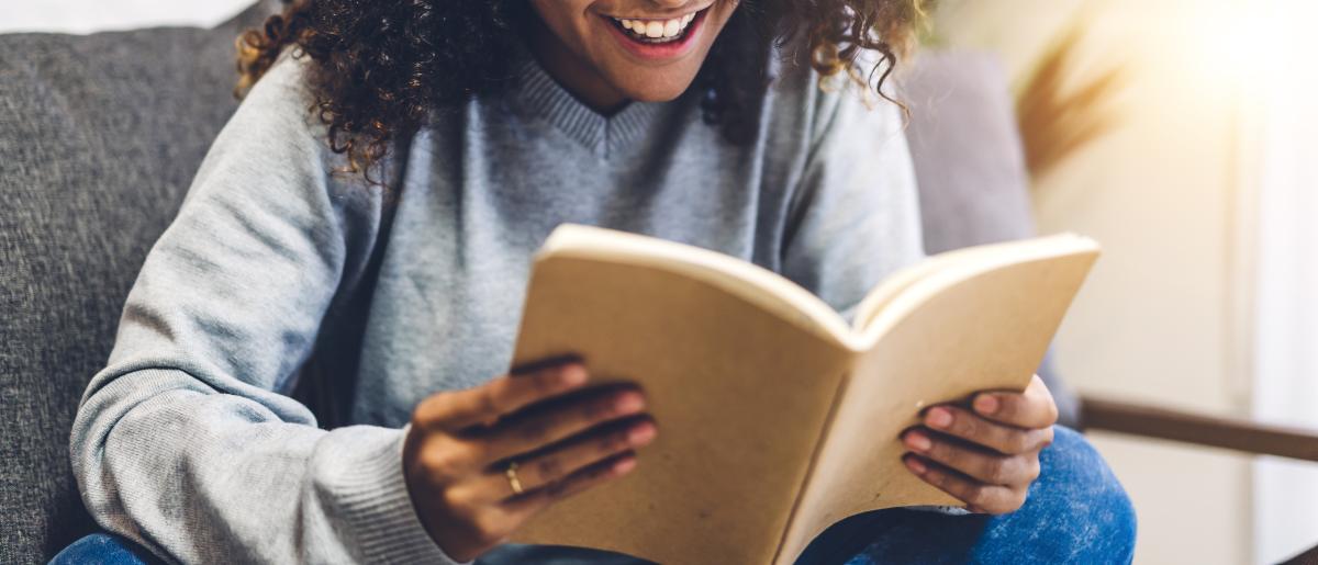 Young woman reading