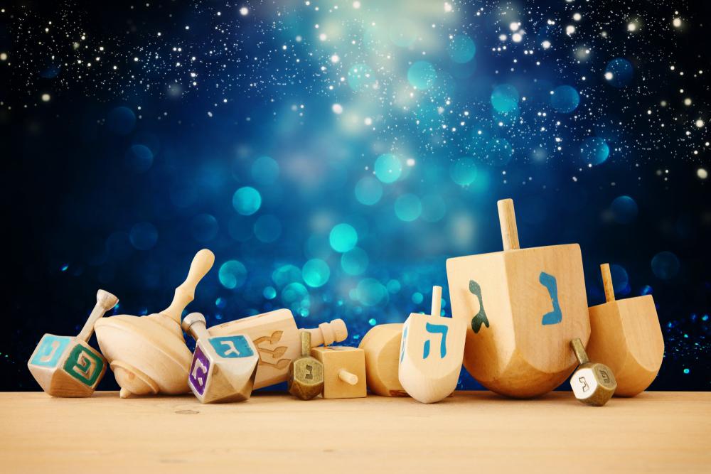 Jewish Holiday Game Dreidel