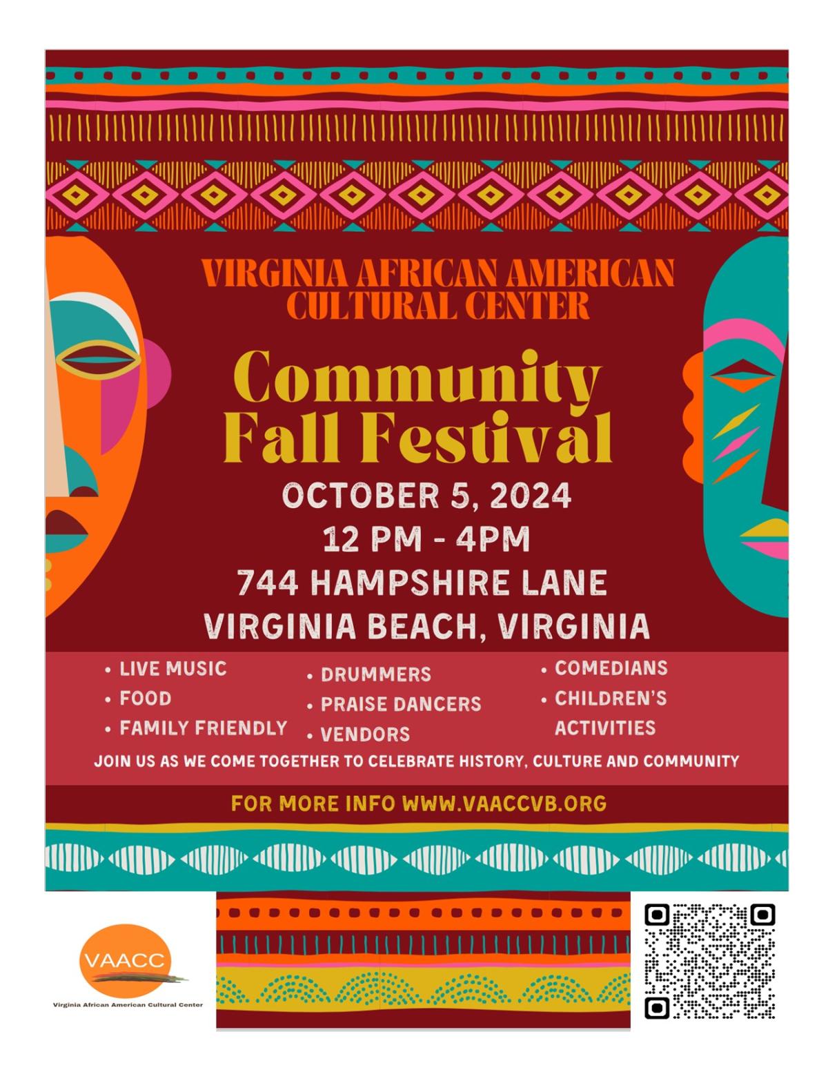 Virginia African American Cultural Center Event Flyer 