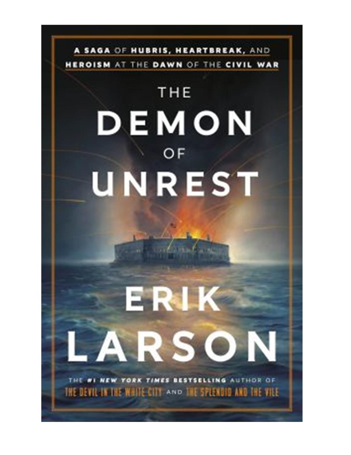 Cover of the book "The Demon of Unrest" by Erik Larson